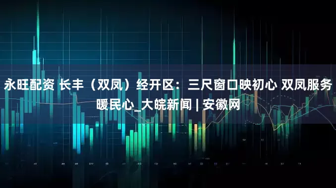 永旺配资 长丰（双凤）经开区：三尺窗口映初心 双凤服务暖民心_大皖新闻 | 安徽网